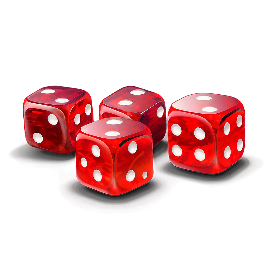 Single Red Dice Png 42