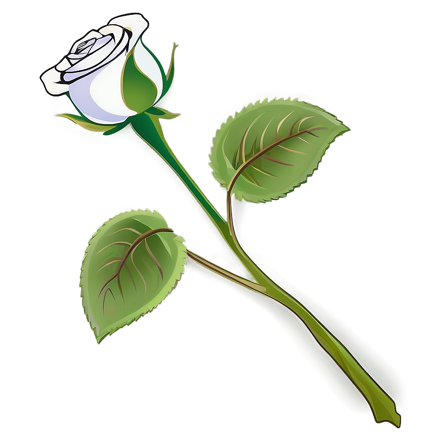 Single Rose Stem Png 61