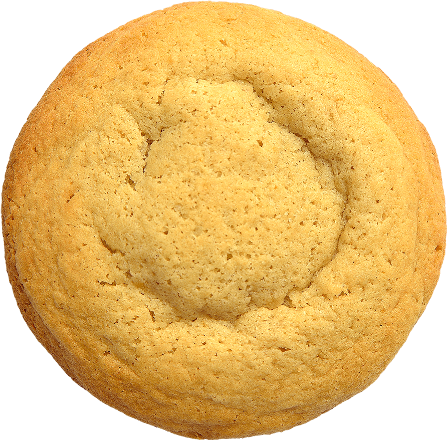 Single Sugar Cookie Top View