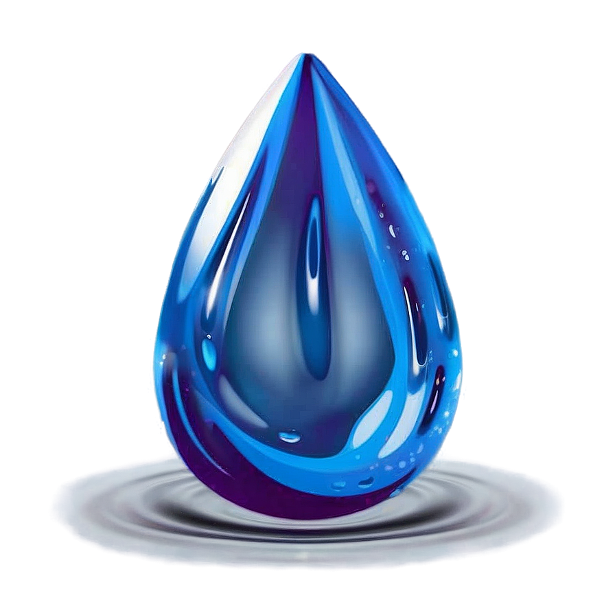 Single Water Drop Pure Png Wmk83