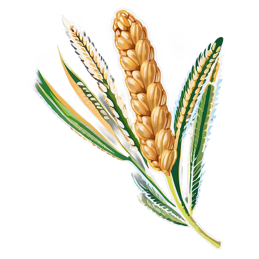 Single Wheat Ear Png 05252024