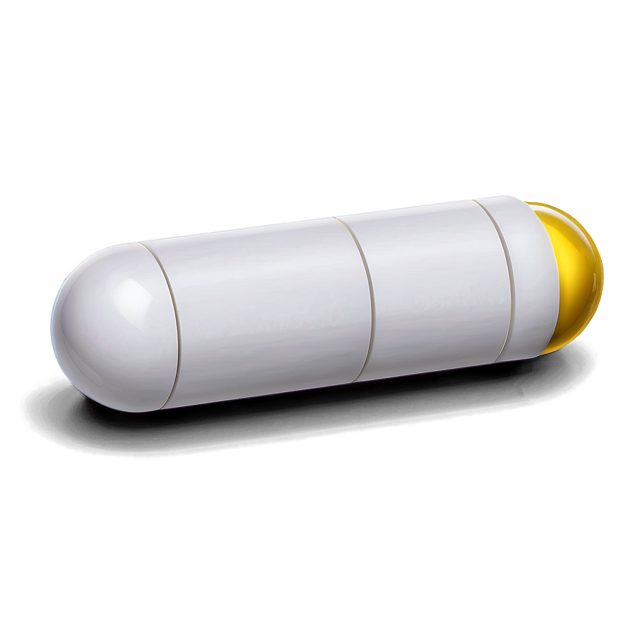 Single White Capsule Png Iqw