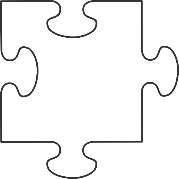 Single White Puzzle Piece