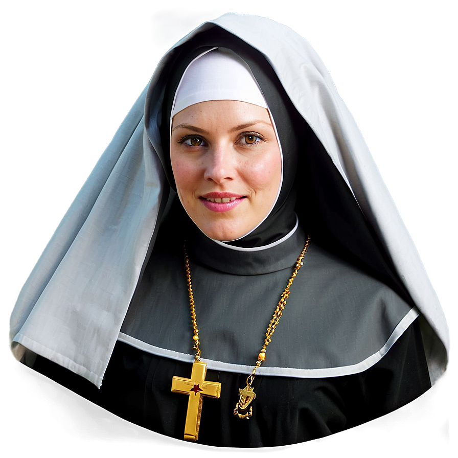 Sister Nun Portrait Png 06242024