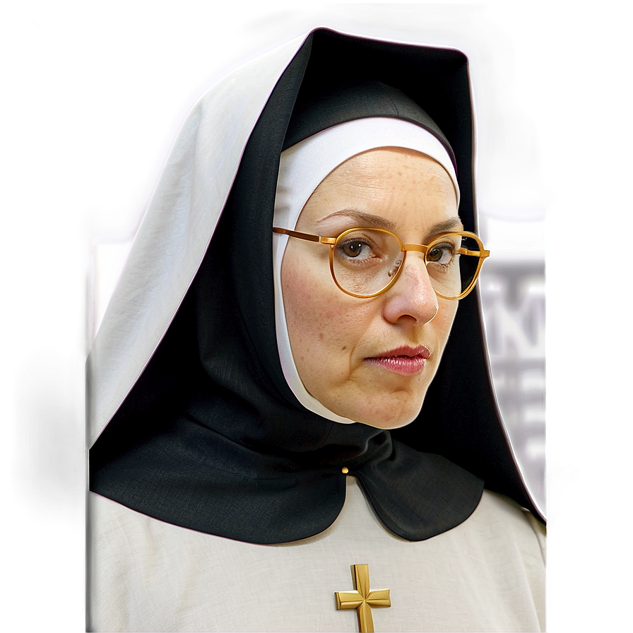 Sister Nun Portrait Png 28