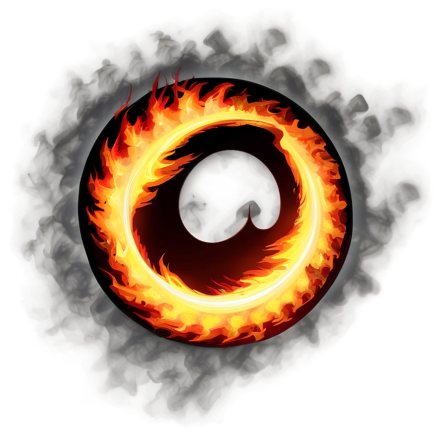 Sizzling Fire Circle Logo Png Yns89