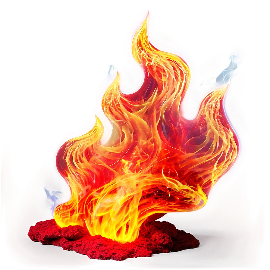 Sizzling Red Flames Png 06282024