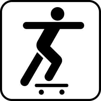 Skateboarding Pictogram