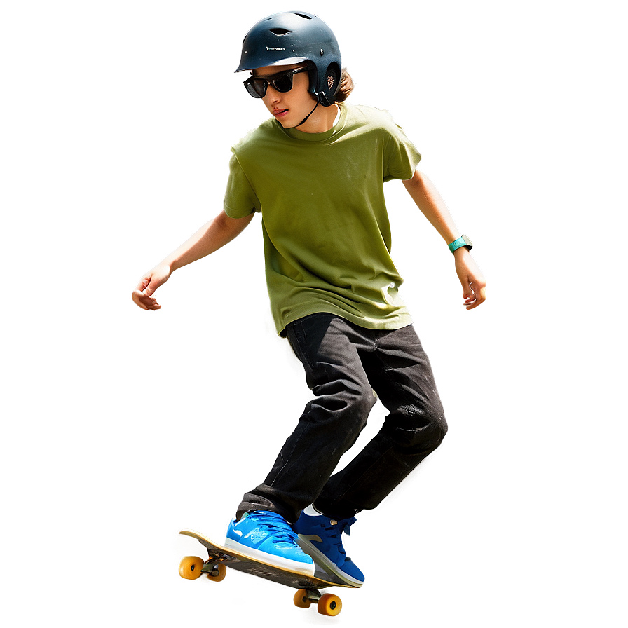 Skateboarding Teenager Png 06122024