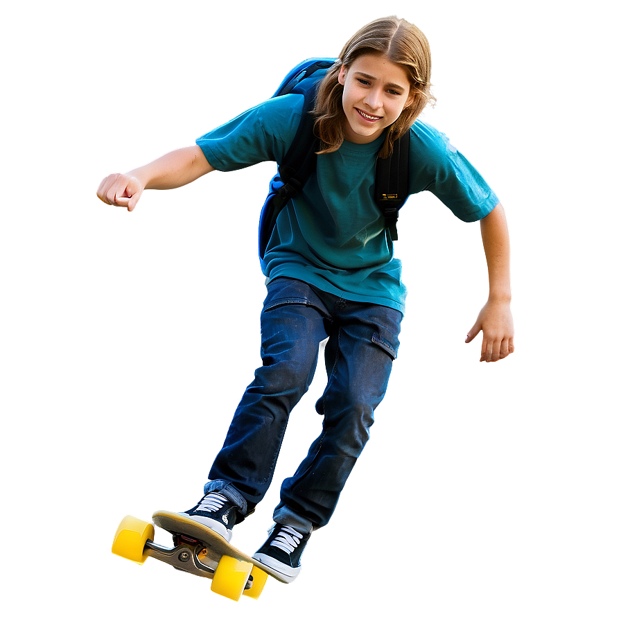 Skateboarding Teenager Png Hcr