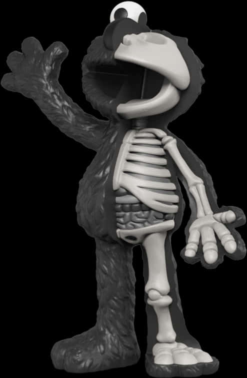 Skeletal Elmo Artwork