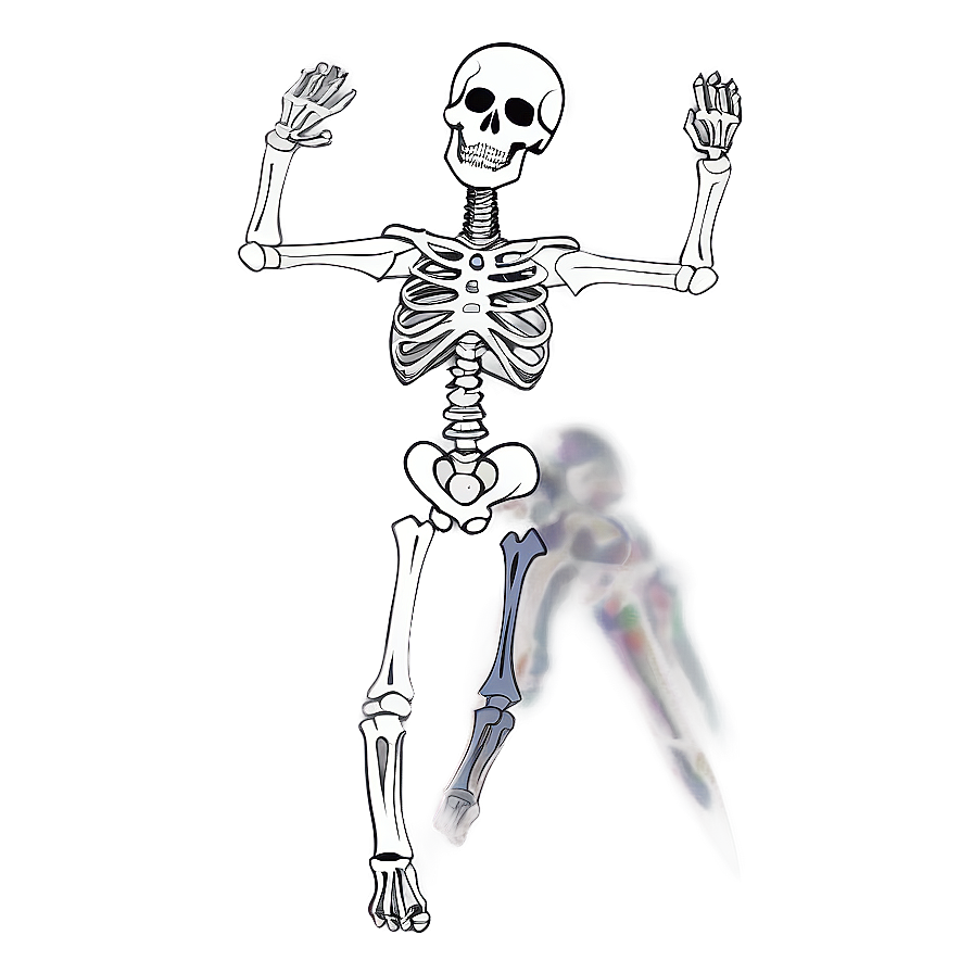 Skeleton Dancing On Beach Png Uku86