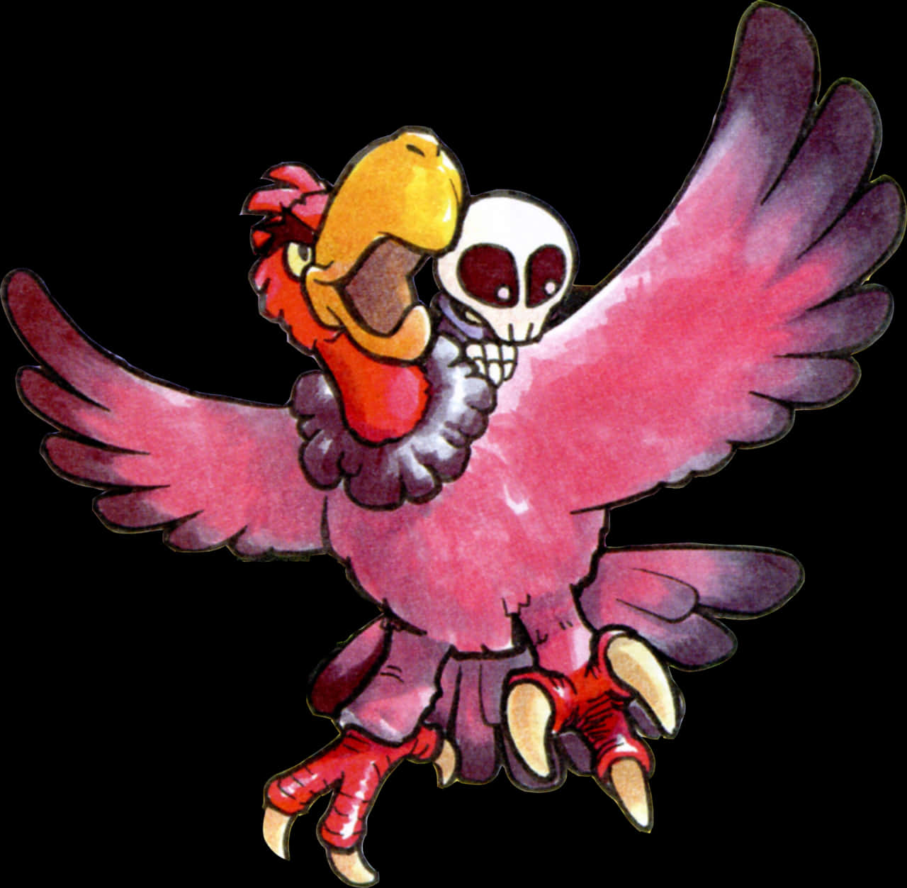 Skeleton Eagle Hug Artwork