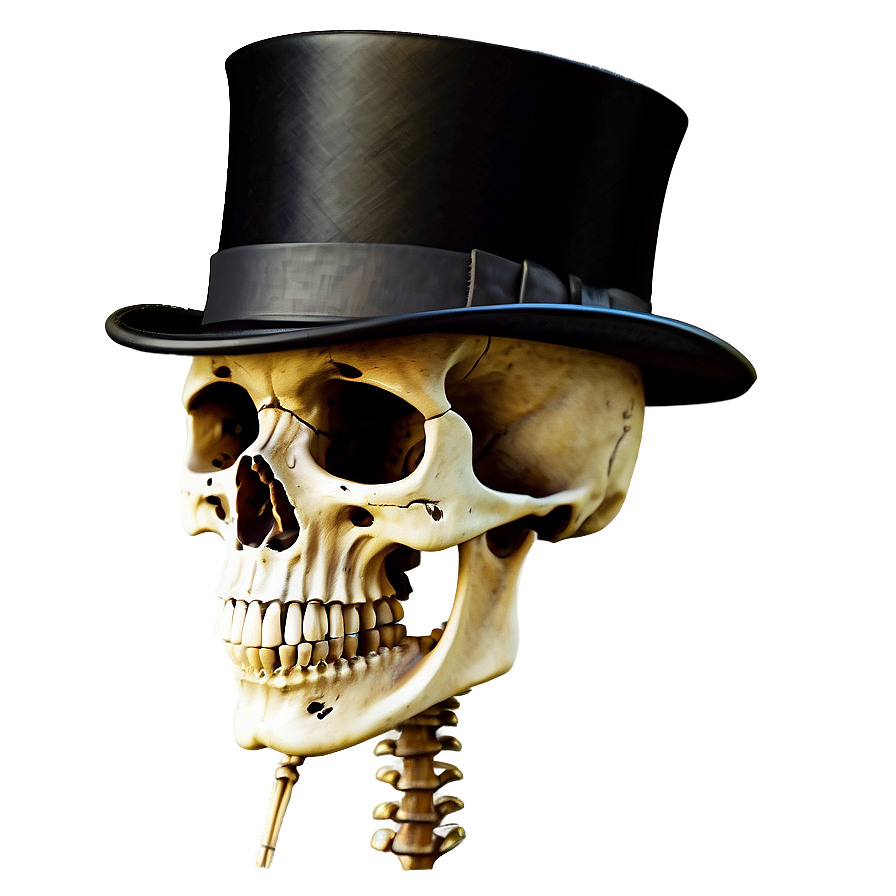 Skeleton In Top Hat Png 50