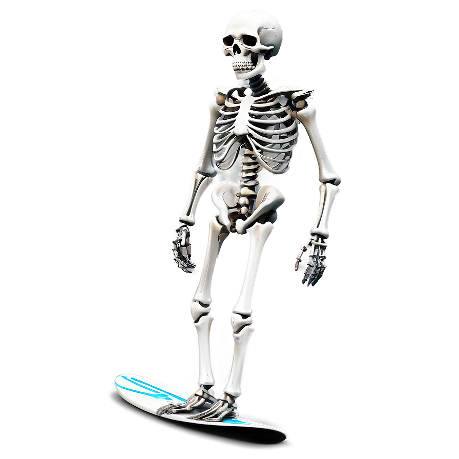 Skeleton Surfer Png Wxc