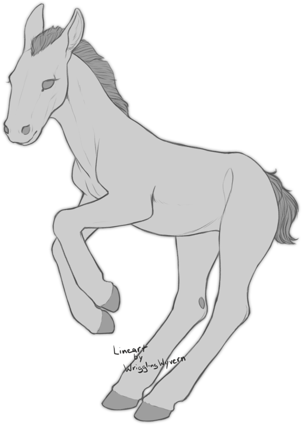 Sketch_of_ Young_ Horse_ Foal