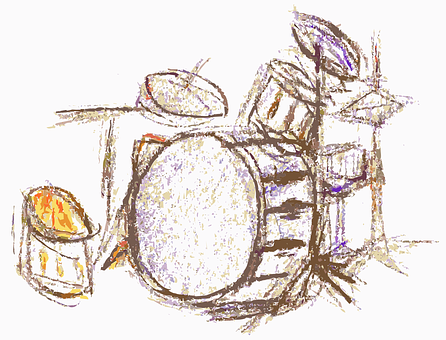 Sketchof Drum Set