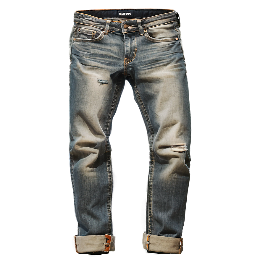 Skinny Folded Jeans Png 45