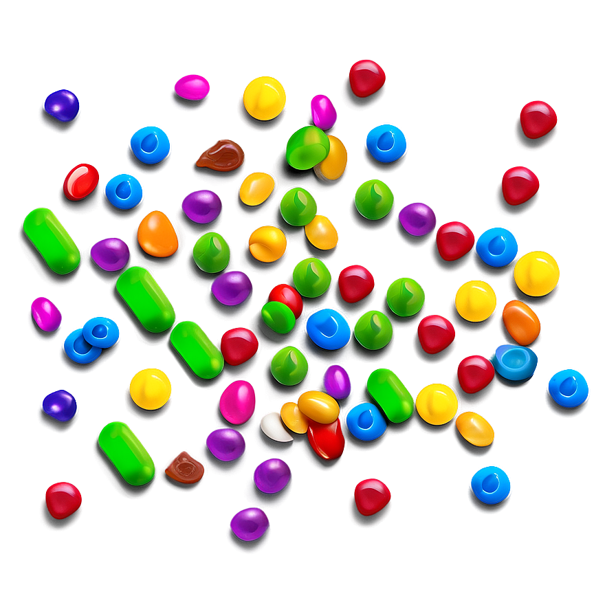 Skittles Rainbow Candy Scatter Png Lio23