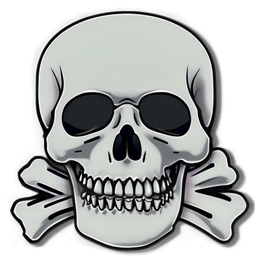 Skull And Crossbones Outline Png Ahv