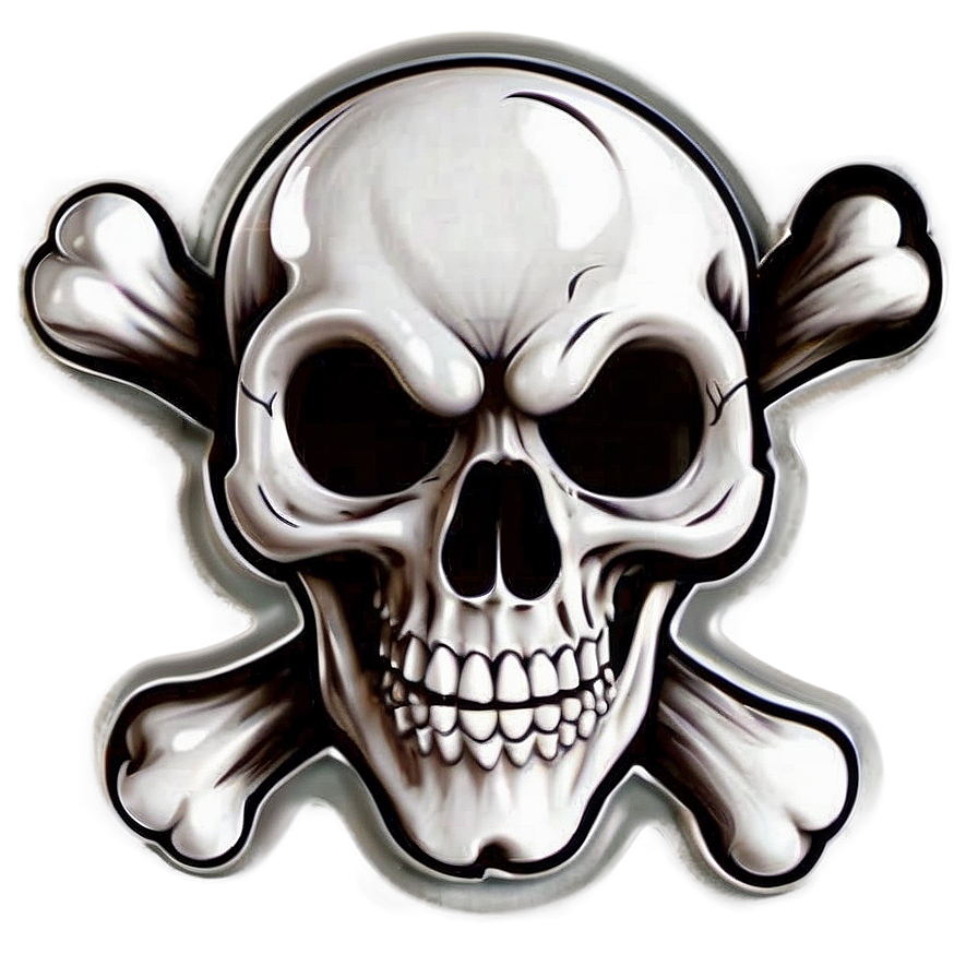 Skull And Crossbones Sticker Png Hag74