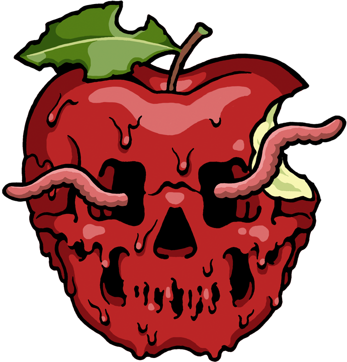 Skull Apple Illustration