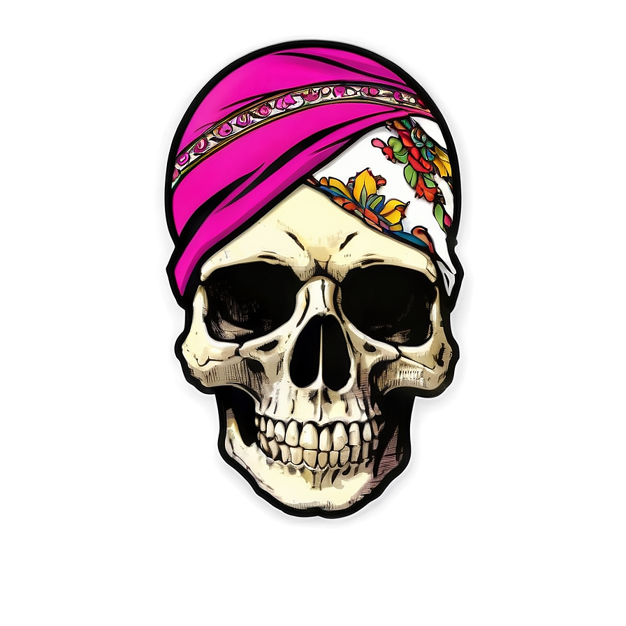 Skull Bandana Graphic Png Xpx36