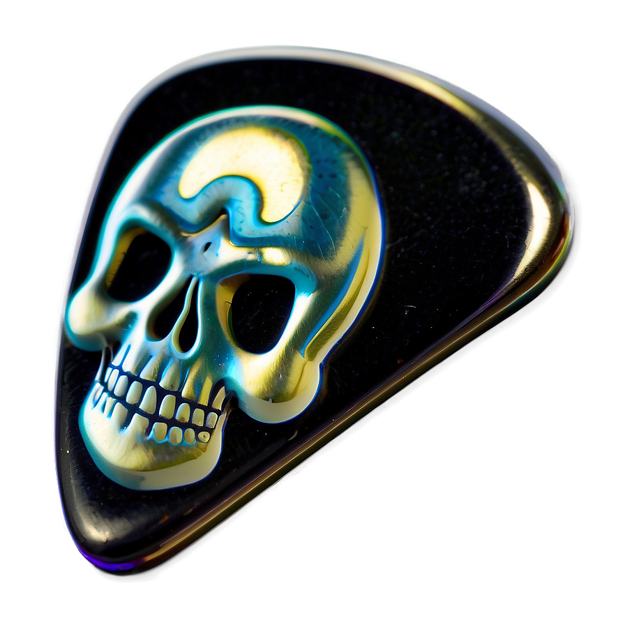 Skull Guitar Pick Art Png Otk54