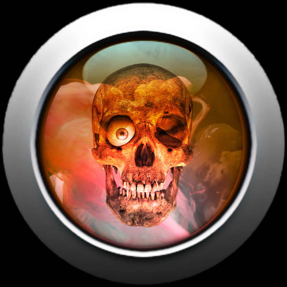 Skull_in_ Round_ Frame