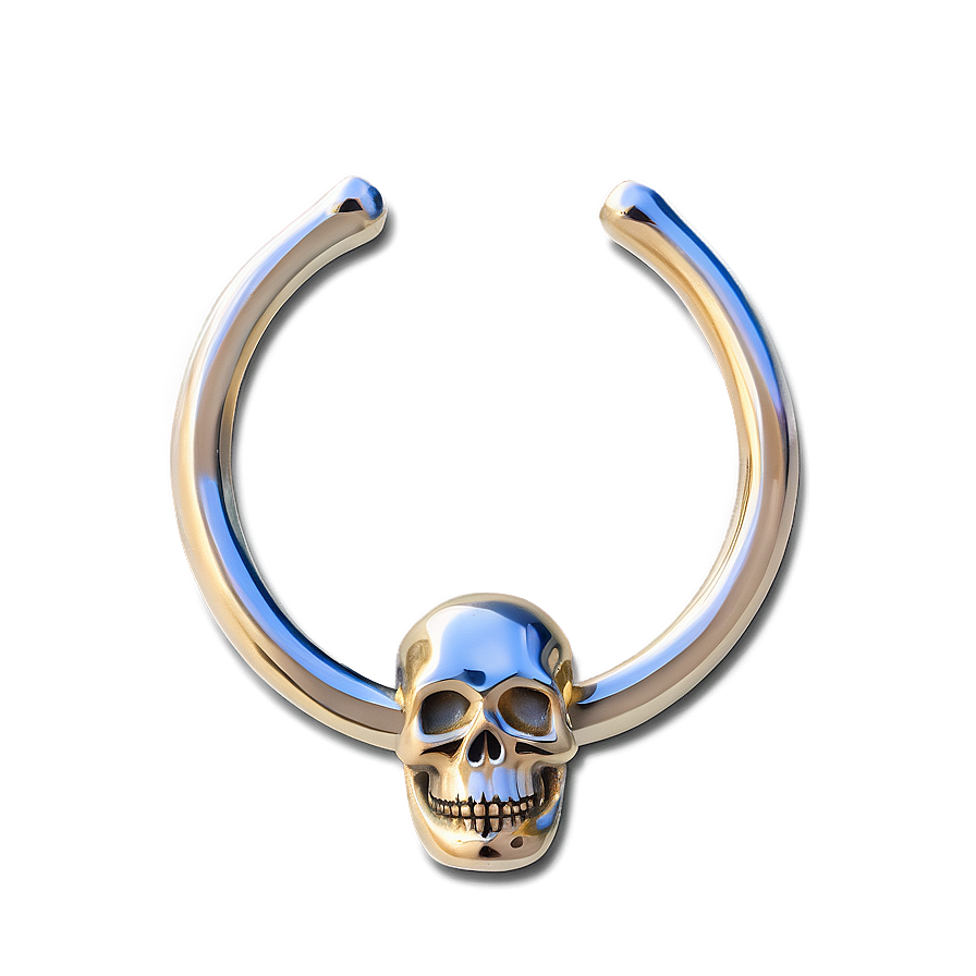 Skull Nose Ring Png Plq