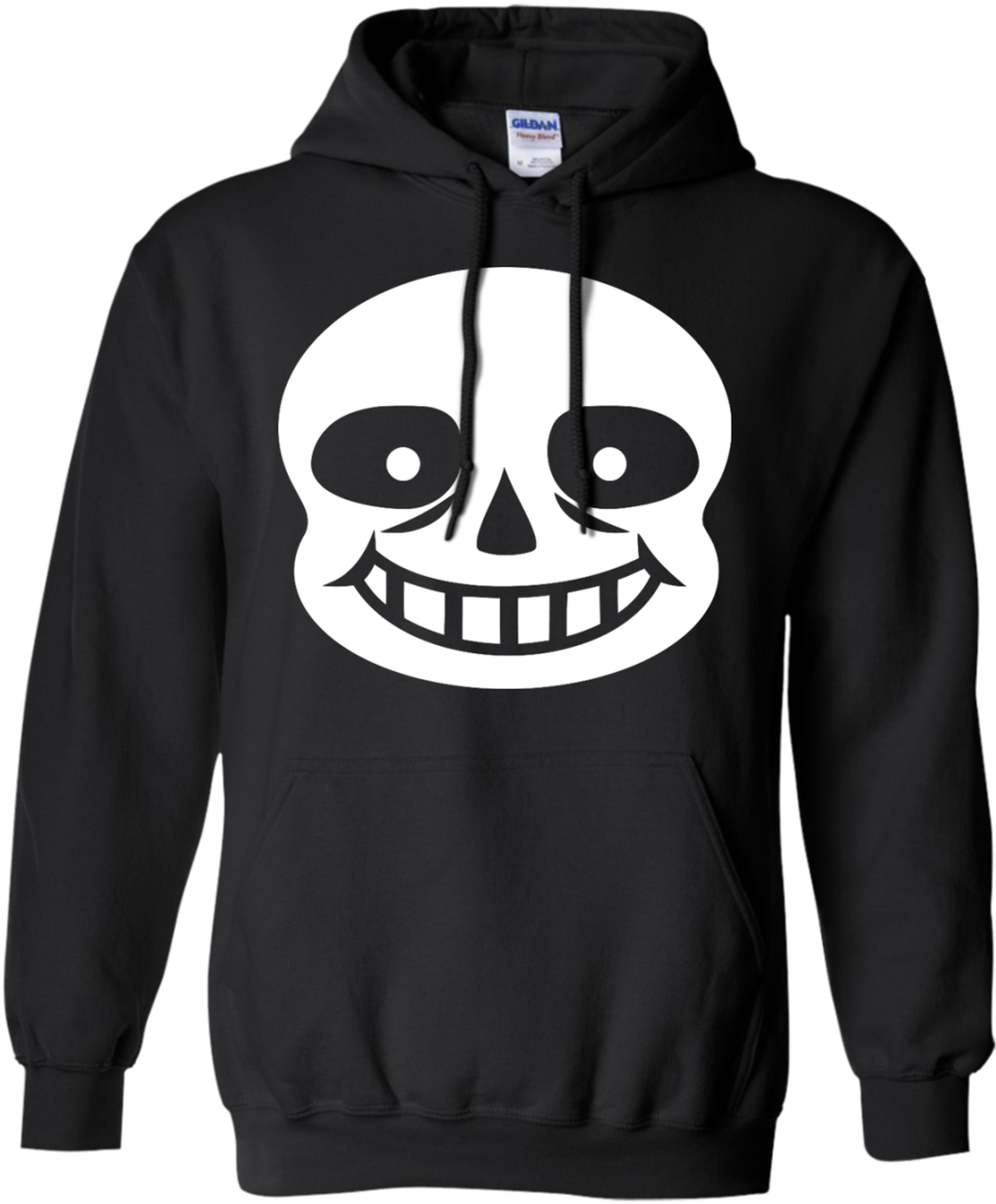 Skull Print Black Hoodie