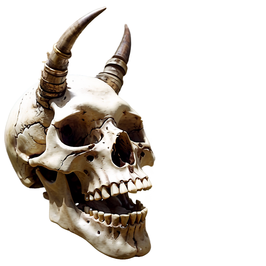 Skull With Horns Png 37