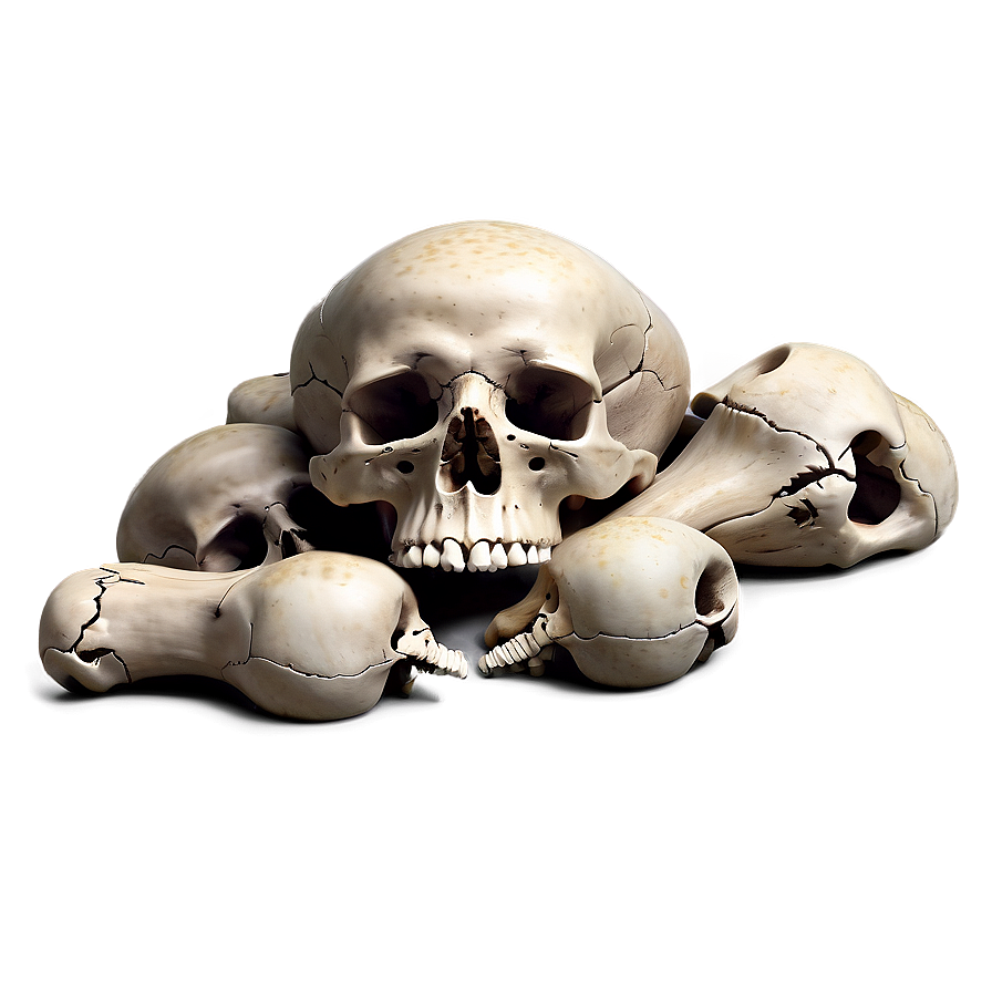 Skulls And Bones Pile Png Fxm