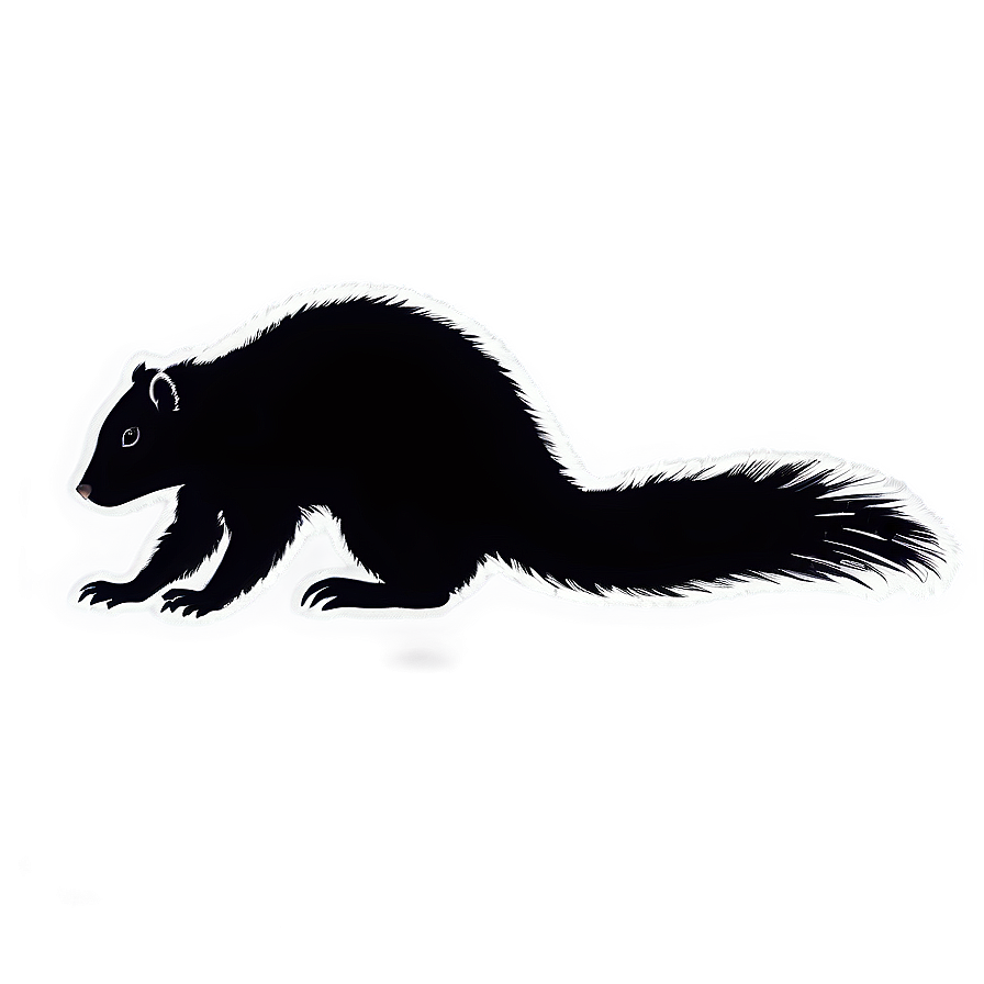 Skunk Silhouette Graphic Png Ylh