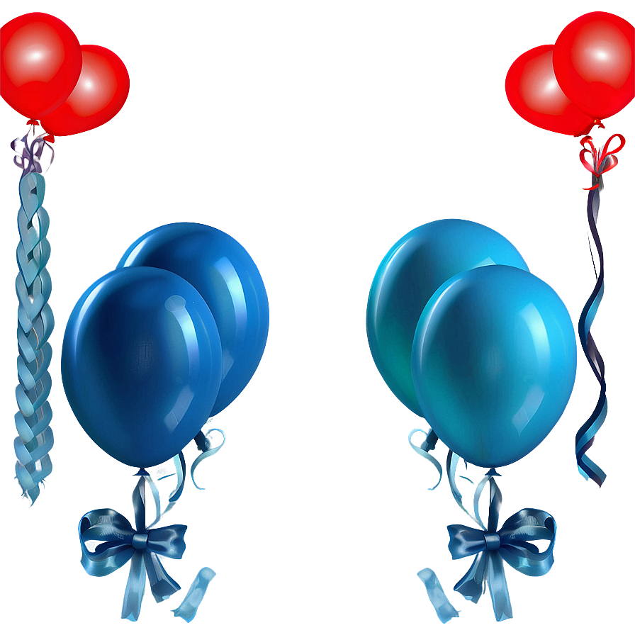 Sky Blue Balloons Png 06122024