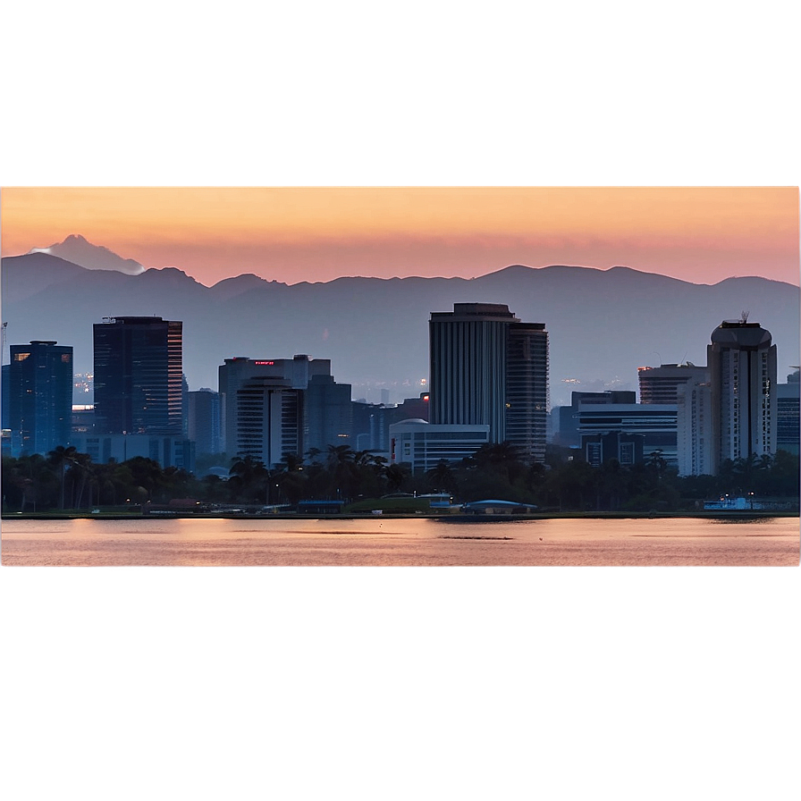 Skyline At Sunset Png 76