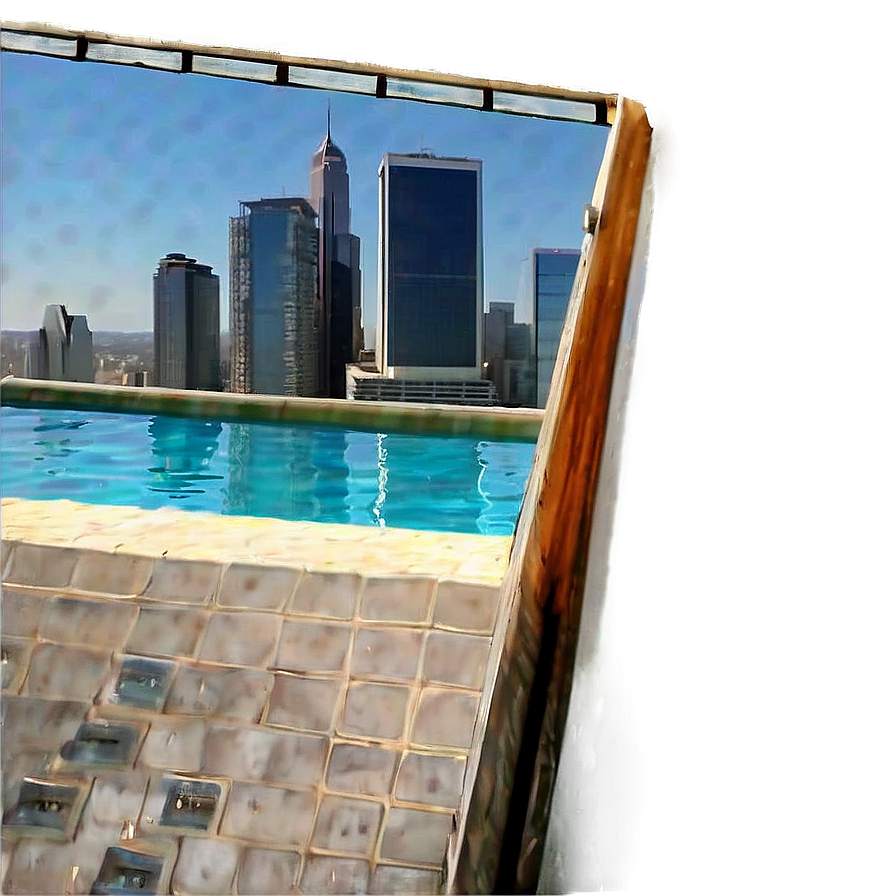 Skyline View Swimming Pool Png 18