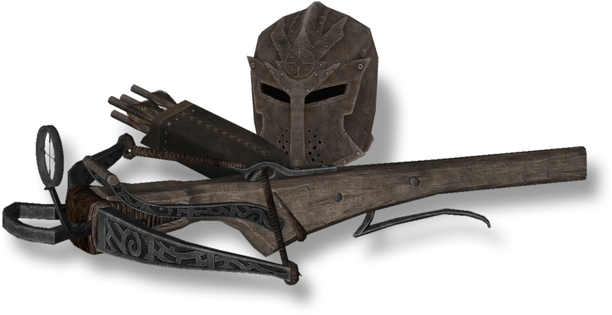 Skyrim Helmetand Weapons