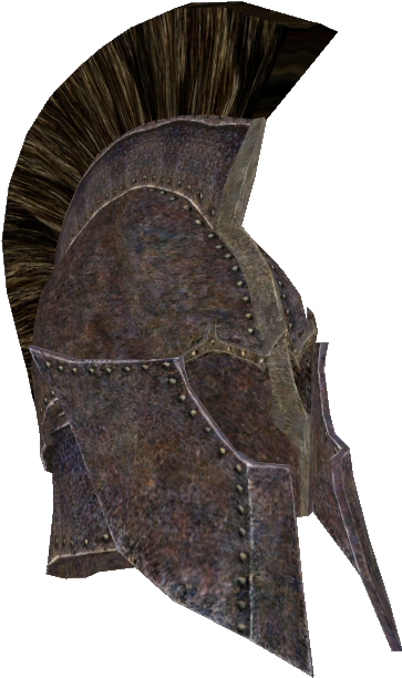 Skyrim Iron Helmetwith Horsehair Plume