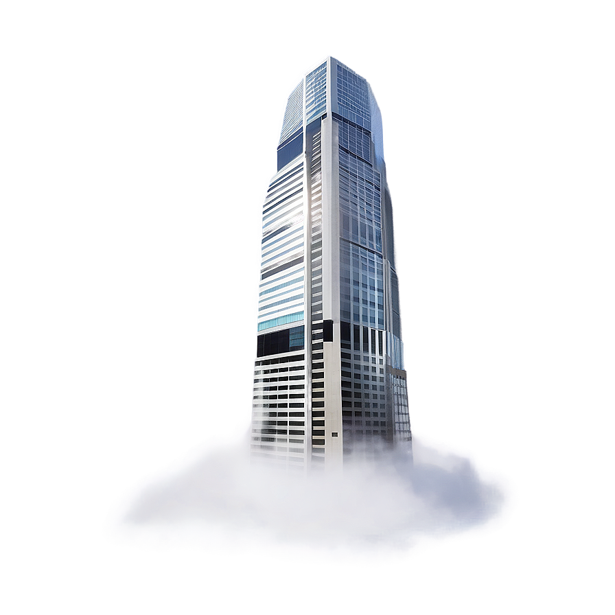 Skyscraper In Fog Png 72