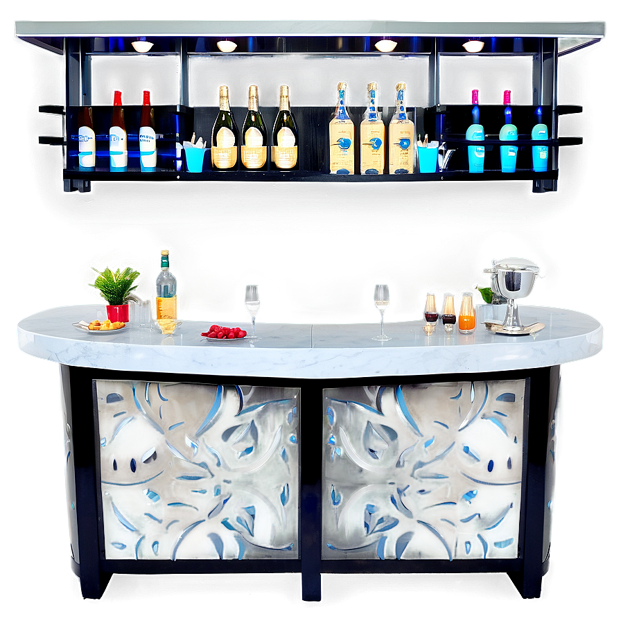 Sleek Bar Counter Styles Png 16