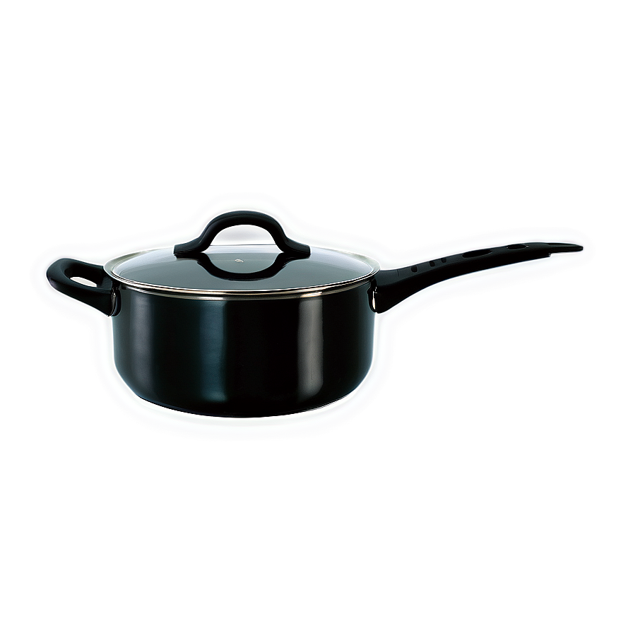 Sleek Black Cooking Pot Png 06122024