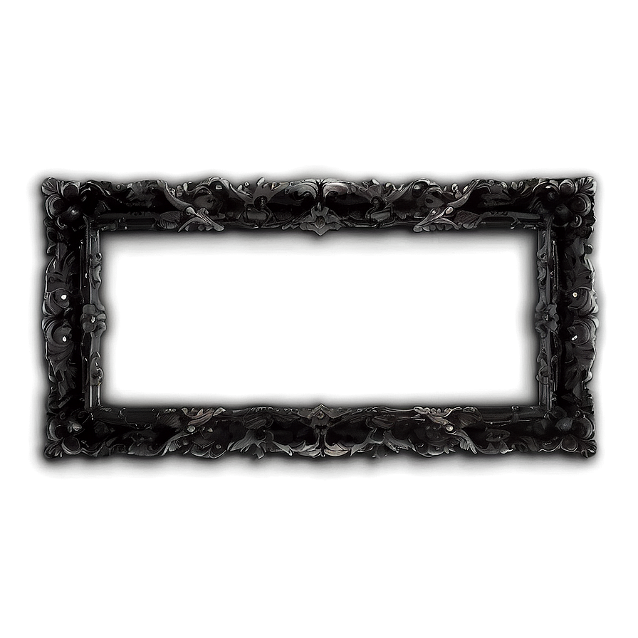 Sleek Black Frame Png 52