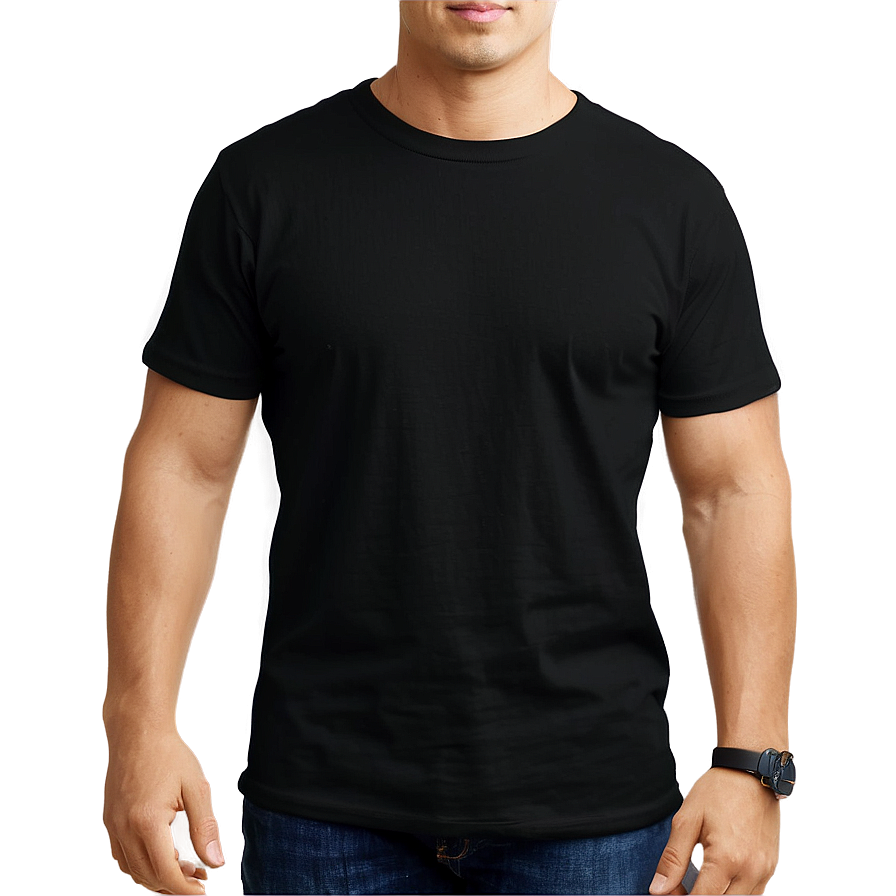 Sleek Black Shirt Png 05252024