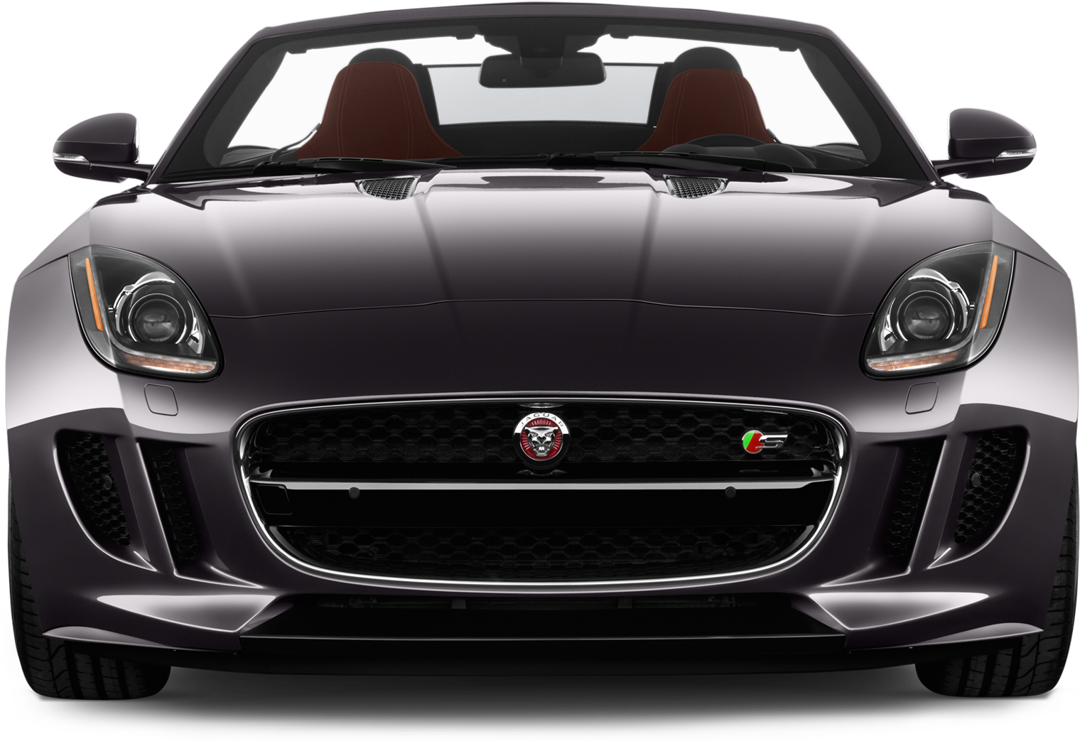 Sleek Black Sports Car Front View