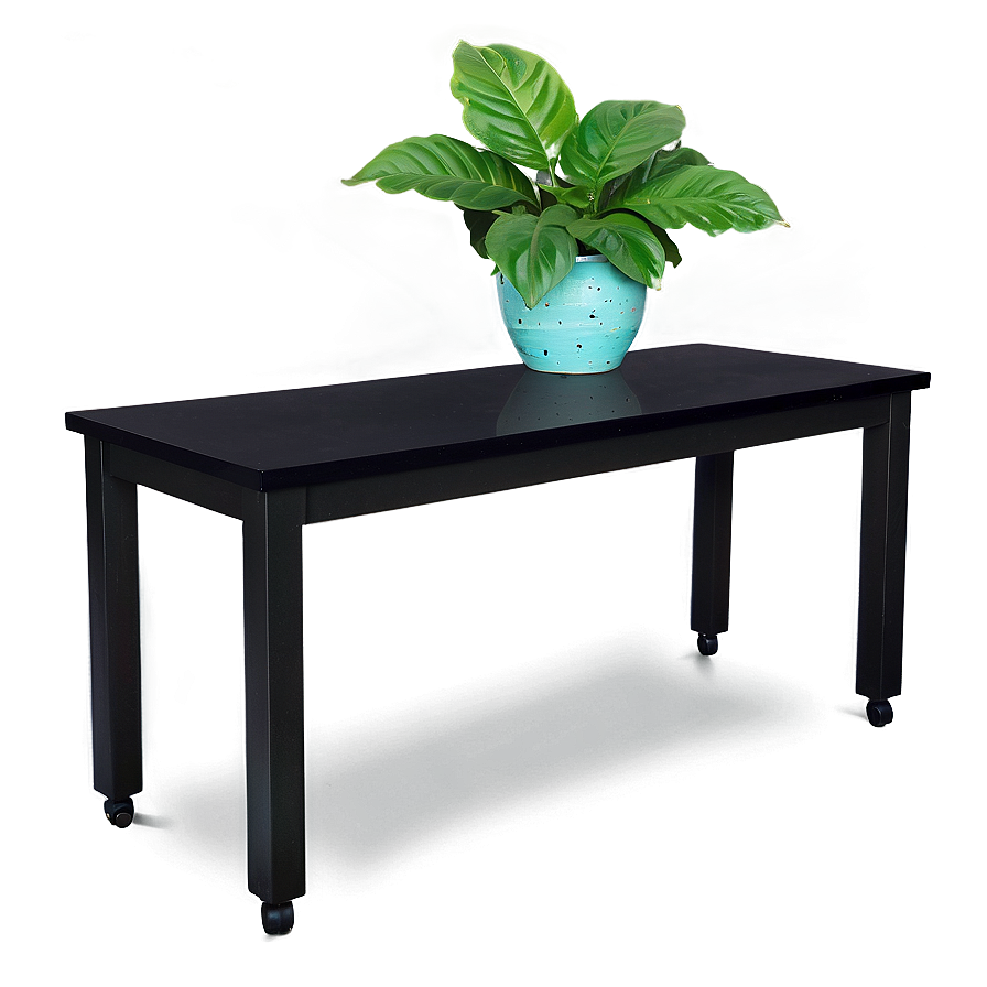 Sleek Black Table Png Gdl46