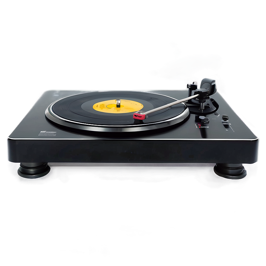 Sleek Black Turntable Png 06202024