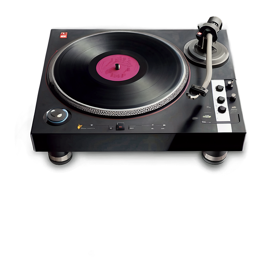 Sleek Black Turntable Png Hya