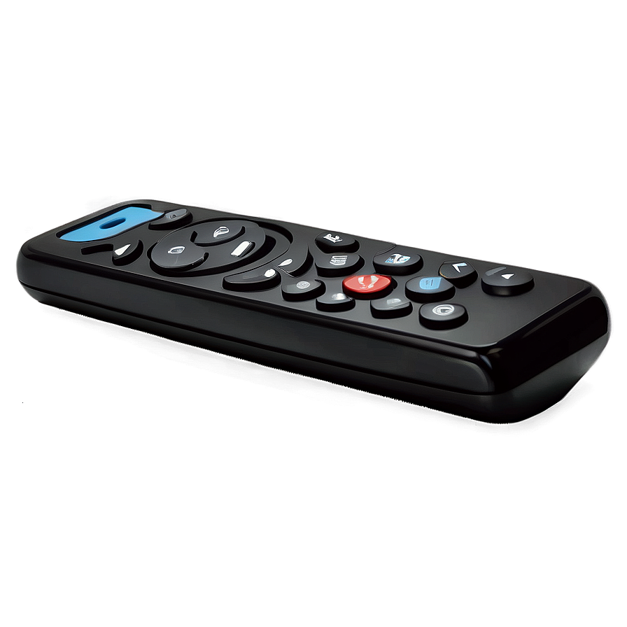 Sleek Black Tv Remote Png 06122024