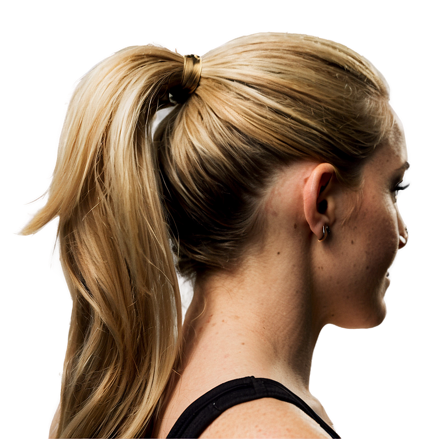 Sleek Blonde Ponytail Png 05252024